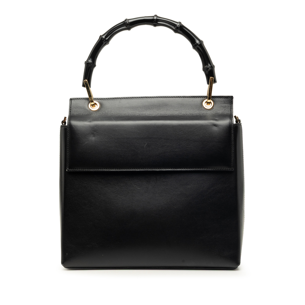 Pre-Loved Gucci Calfskin Bamboo Satchel